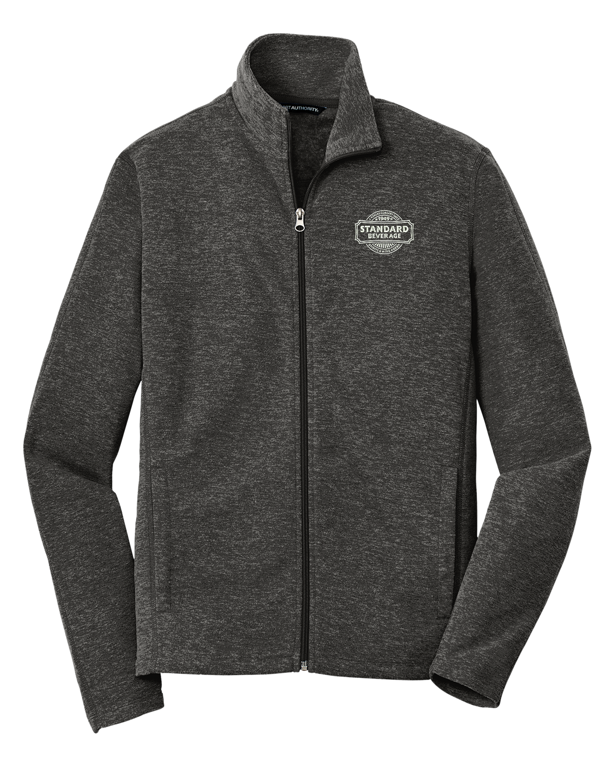 Port Authority® Heather Microfleece Full-Zip Jacket