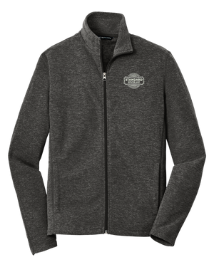 Port Authority® Heather Microfleece Full-Zip Jacket