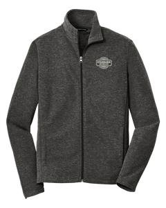 Port Authority® Heather Microfleece Full-Zip Jacket