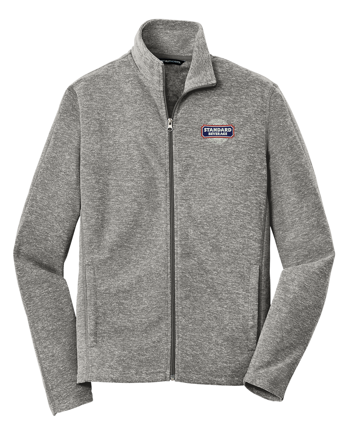 Port Authority® Heather Microfleece Full-Zip Jacket