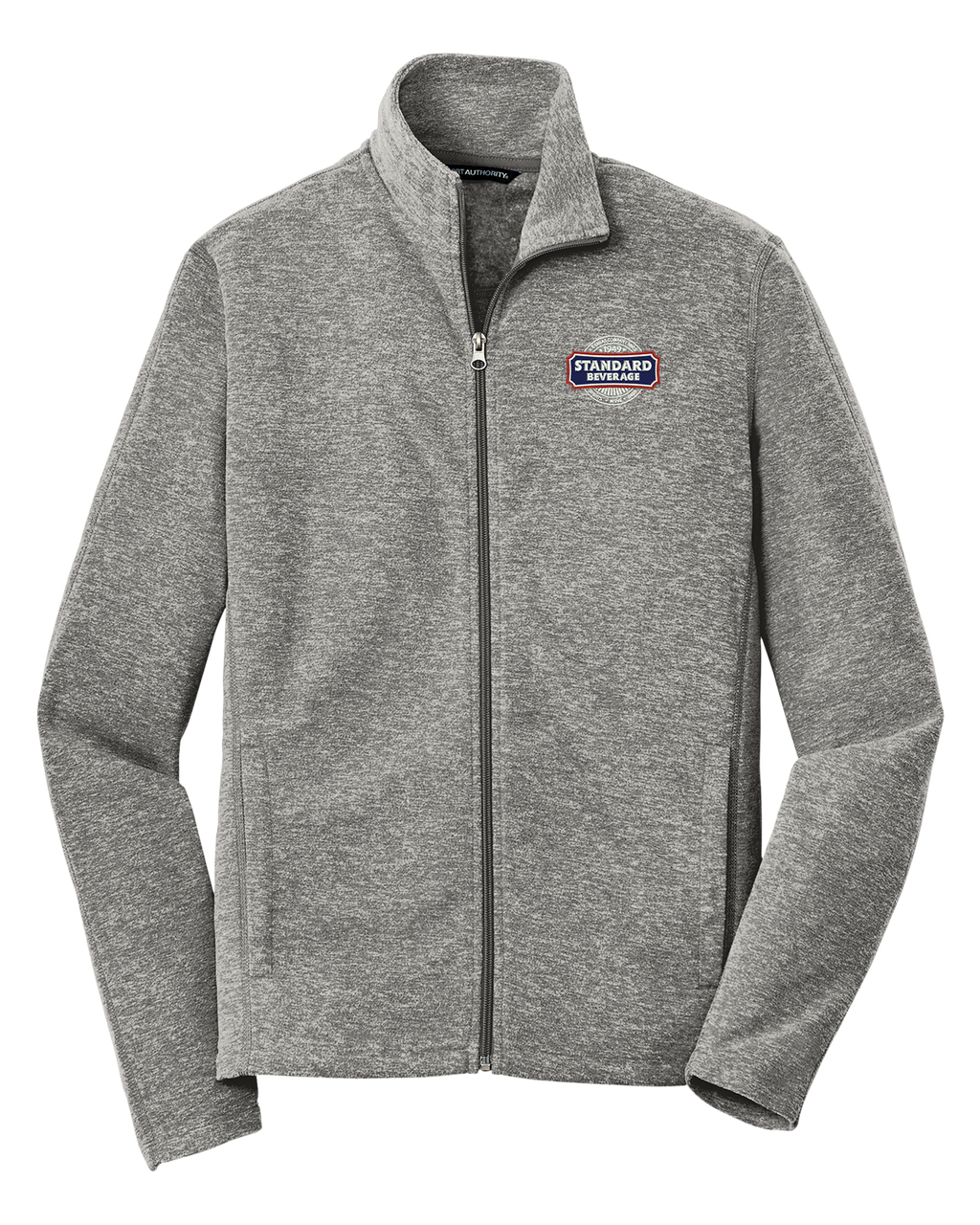 Port Authority® Heather Microfleece Full-Zip Jacket