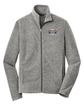 Port Authority® Heather Microfleece Full-Zip Jacket