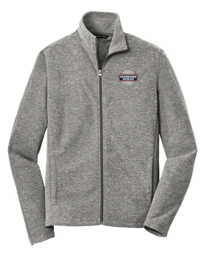 Port Authority® Heather Microfleece Full-Zip Jacket