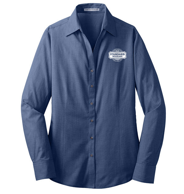 Port Authority® Ladies Crosshatch Easy Care Shirt