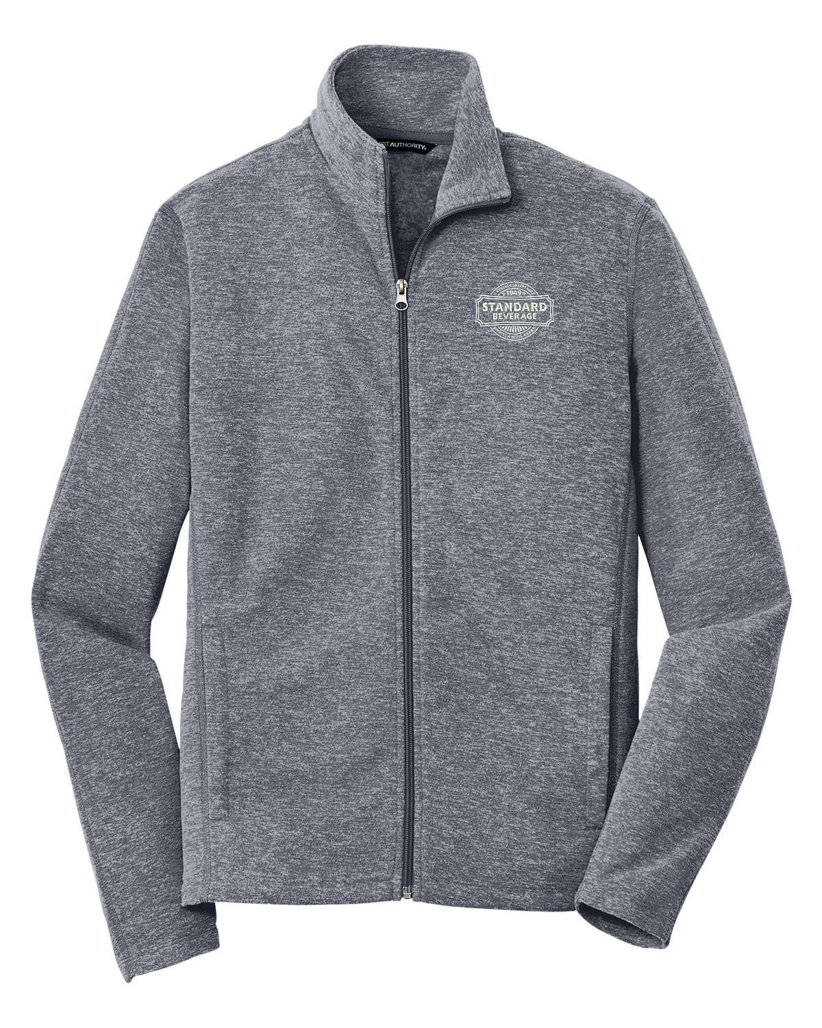 Port Authority® Heather Microfleece Full-Zip Jacket