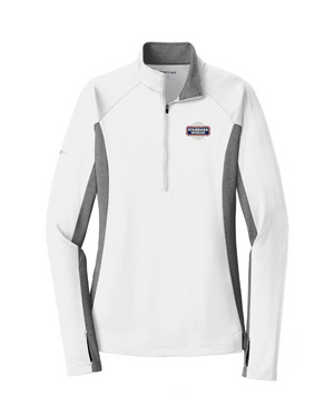 Sport-Tek® Ladies Sport-Wick® Stretch Contrast 1/2-Zip Pullover